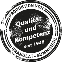 Produktion von Granulat-Gummimehl seit 1948